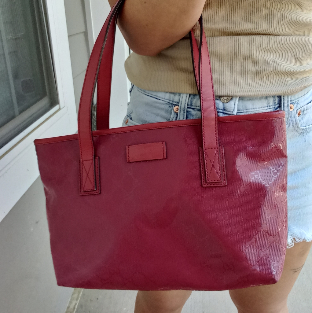 Authentic Gucci Gg Monogram Supreme Imprime Joy Tote Bag